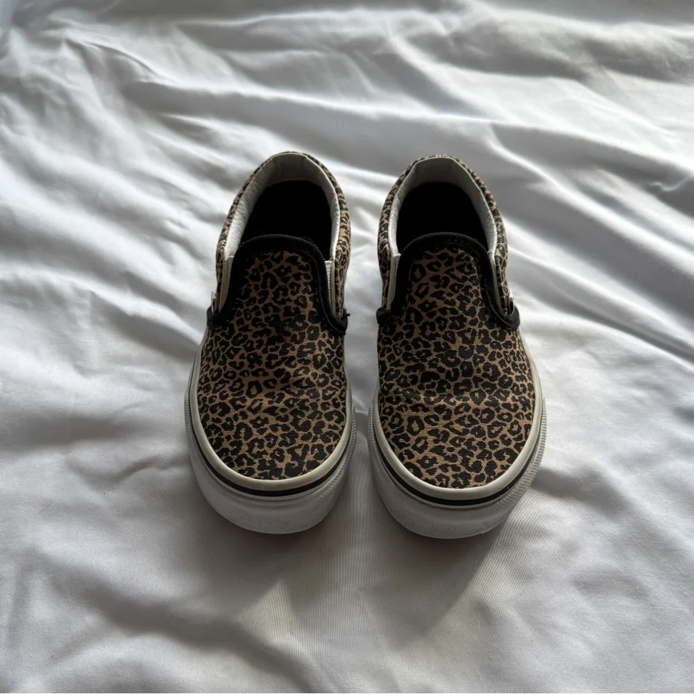 Vans Kids Leopard Slip-On Shoes